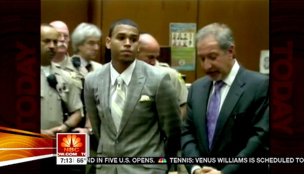 Chris Brown receives probation in felony assault case.