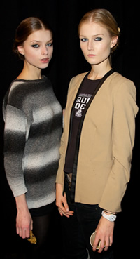 Backstage at Christian Siriano New York Fashion Week
