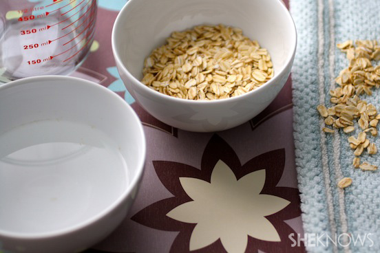 DIY Soothing Oatmeal Paste