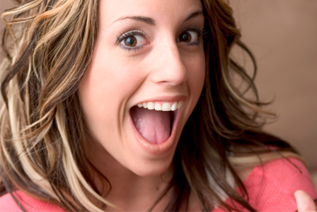 Shocked woman