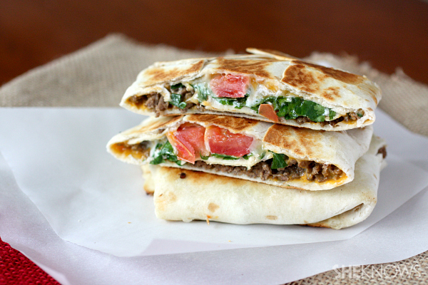 homemade taco wraps