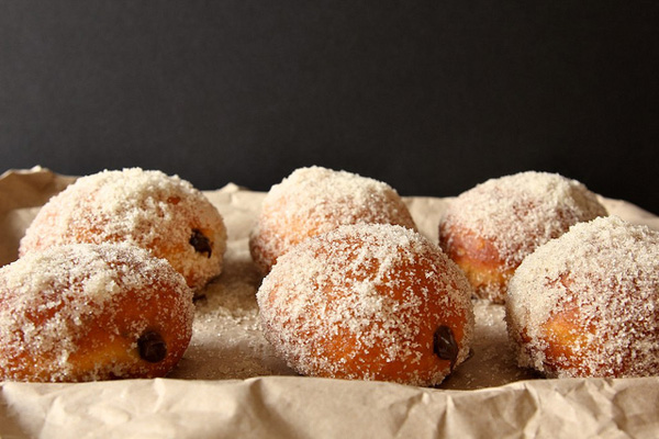 Joy the Baker -- chocolate cream filled vanilla donut