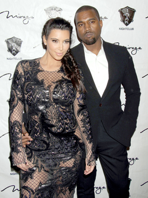 Kim Kardashian and Kanye West