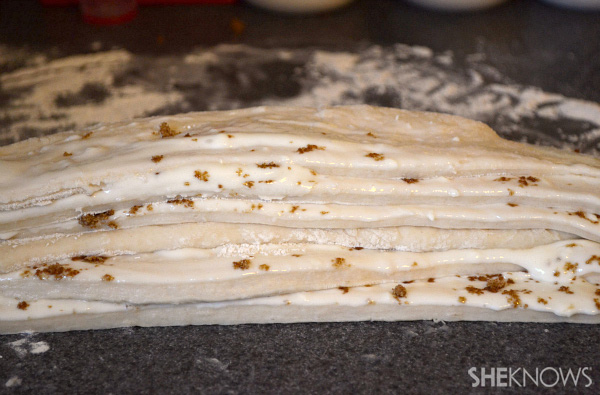 Cut into slices & stack