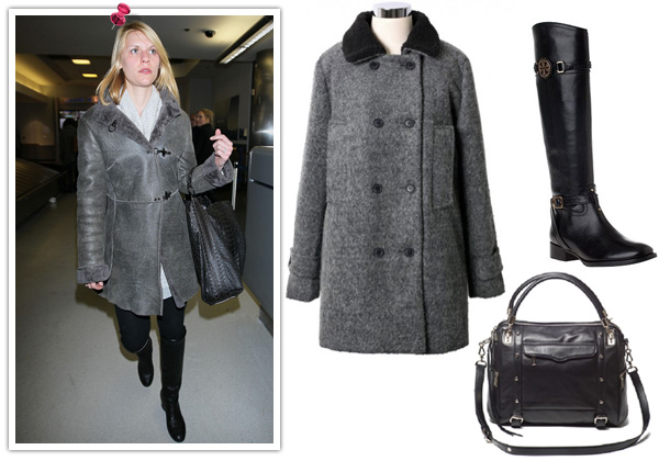 Claire Danes' outerwear look