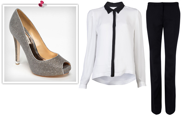 Badgley Mischka look for the office