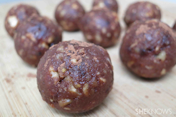 nuts and cocoa truffle