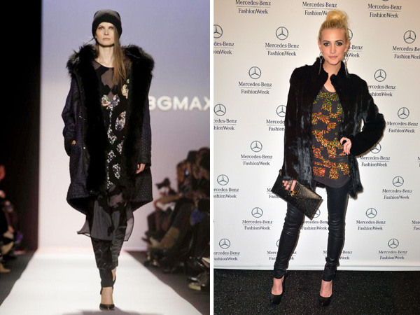 BCBG show at NYFW 2013 and Ashlee Simpson at NYFW 2013