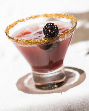 The Patrón gold cosmopolitan