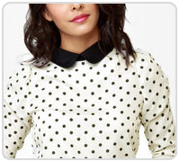 polka dot blouse