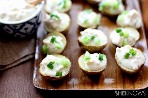 Potato Poppers with Caramelized Onion 