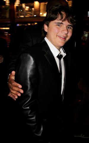 Prince Michael Jackson at a benefit