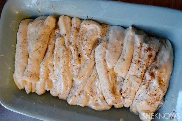 Cut into slices & stack