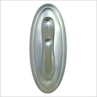 Large tradition brushed nickel hook, $7 from Staples.com.