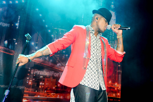 Ne-Yo performing at Prabal Gurung's Target collection launch party