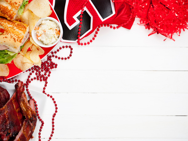 Football party spread