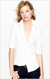 Classic white button-down (J.Crew, $70)