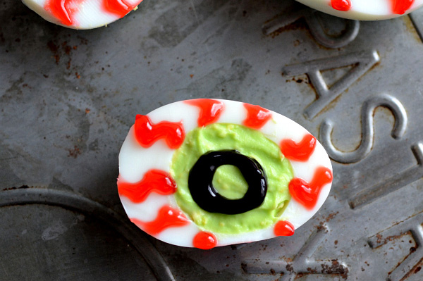Bloodshot eyes deviled eggs
