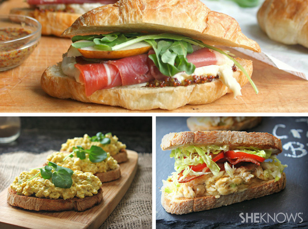 Easter brunch sandwiches