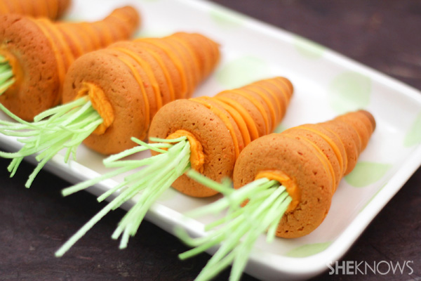 3D Stacked carrot cookies