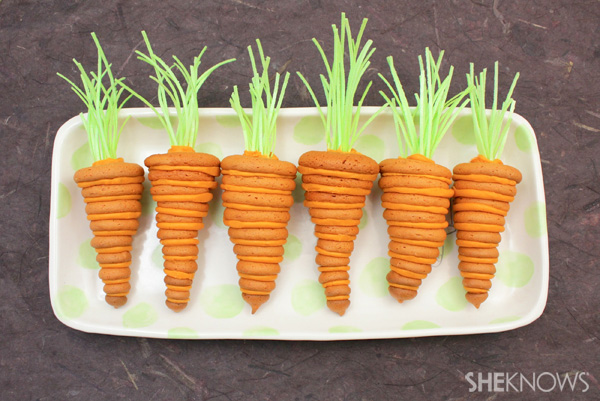 3D Stacked carrot cookies