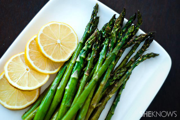 Roasted asparagus with lemon recipe