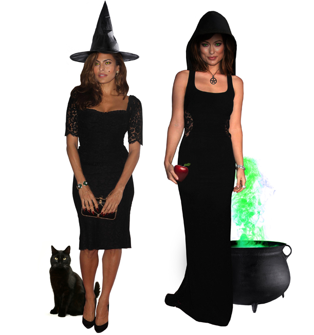 Eva Mendes and Olivia Wilde as witches