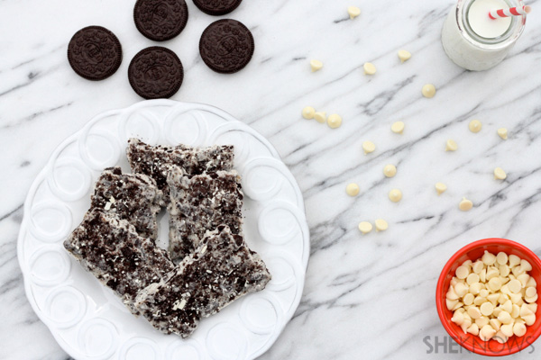 White chocolate Oreo bar
