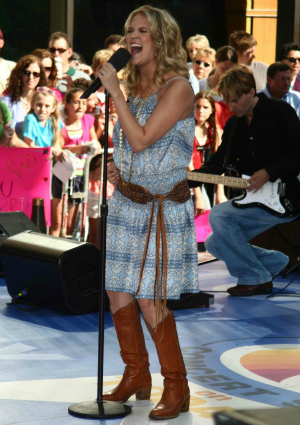 Carrie Underwood in 2005 on the Today Show