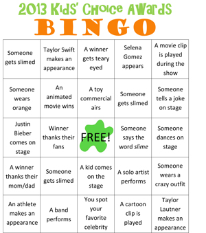 Bingo card #3