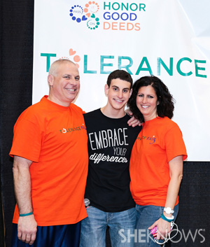 Lisa Bachman, her son Justin and her husband