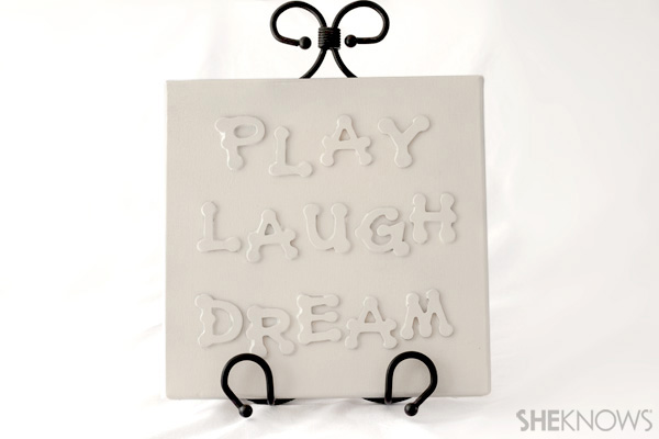 Monotone canvas craft