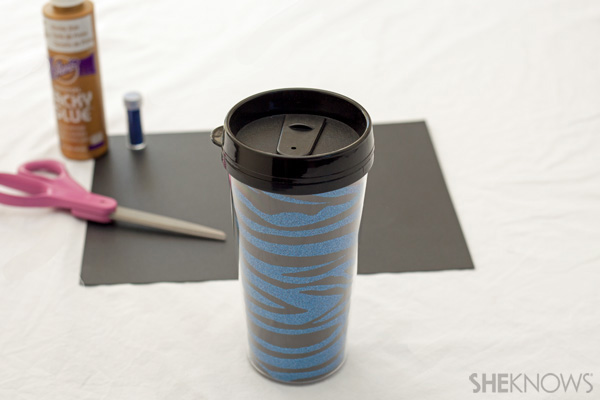 Glitter travel cup