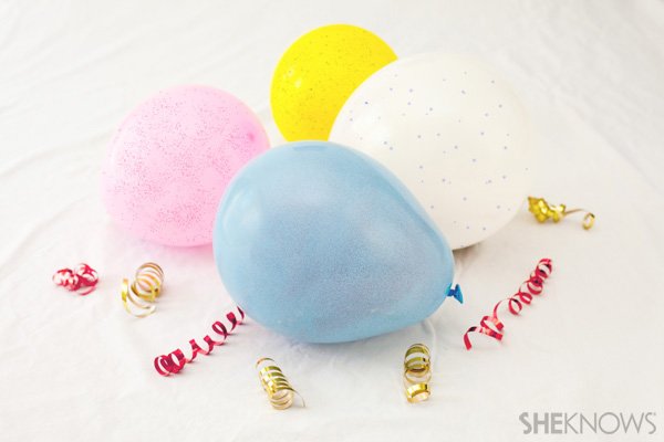 Glitter balloons