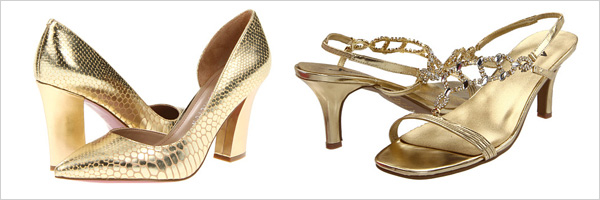 Gold heels