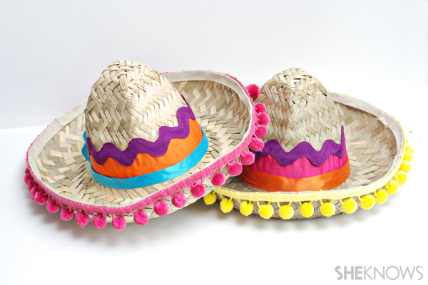 Pinata-inspired sombreros craft