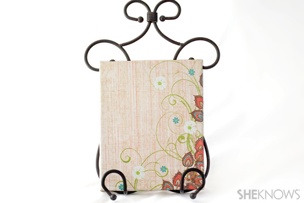 Scrapbook paper canvas craft