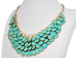 Statement bib necklace