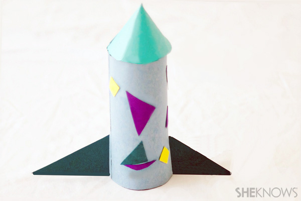 Toilet paper roll rocket