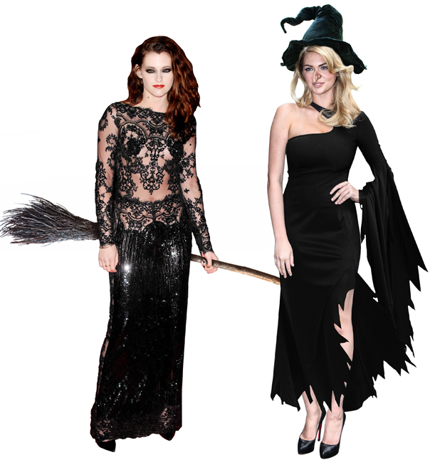 Kristen Stewart and Kate Upton as witches