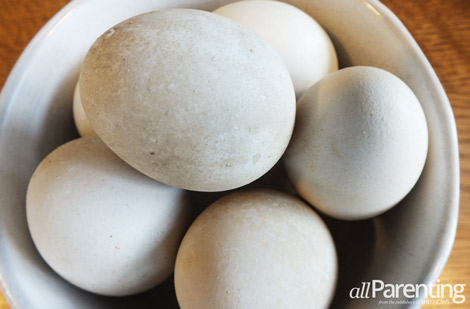 Ugly natural dyed easter eggs