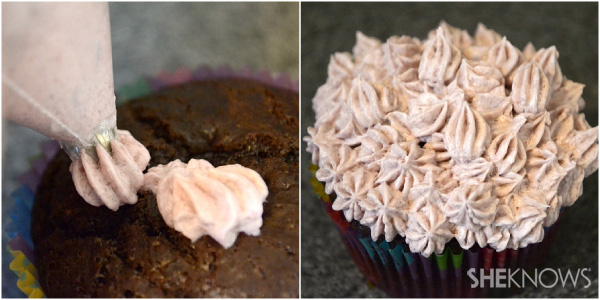 Beautiful flower cupcakes