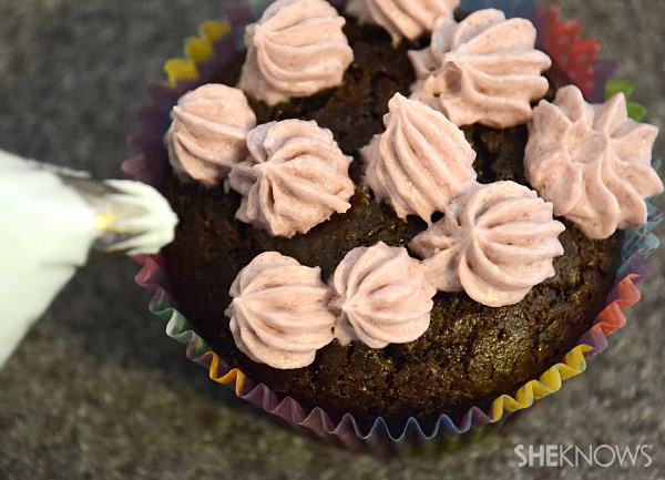 Beautiful flower cupcakes