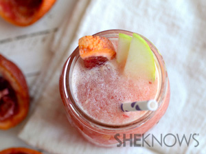 Frozen blood orange sangria
