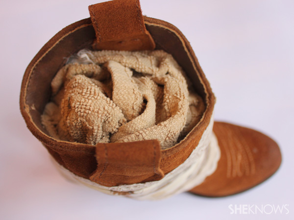DIY bohemian boots