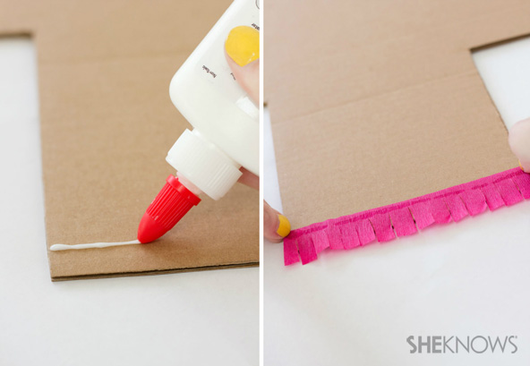DIY giant fringe photo props