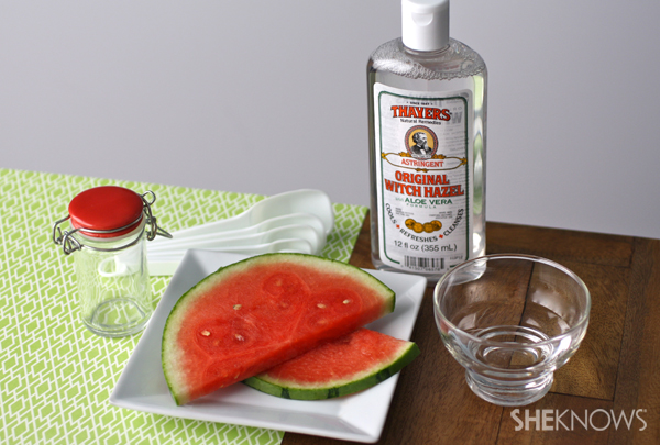 DIY Watermelon face toner