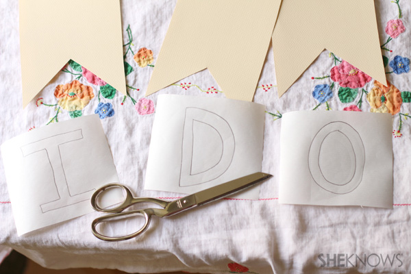 DIY wedding banner