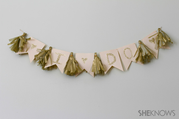 DIY wedding banner