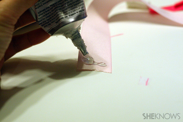 DIY ribbon straw fedora